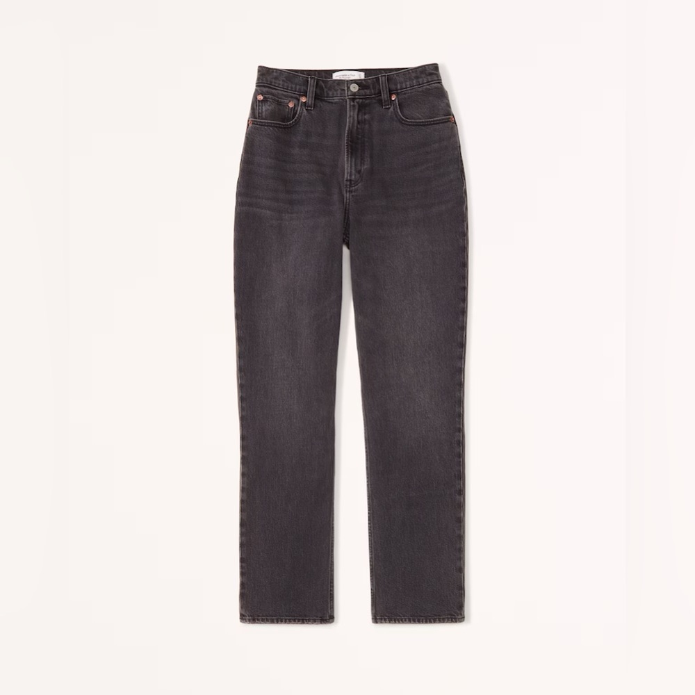 Abercrombie & Fitch Curve Love 90’s Straight Ultra High Rise Jeans, size 27
